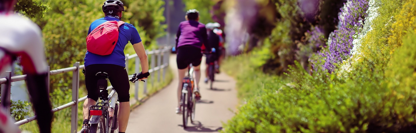 Mit Fahrrad entlang dem Geierlay-Radrundweg an der Mosel